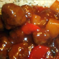 Kittencal's Easy Sweet and Sour Pineapple Meatballs recipe