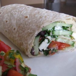 Mediterranean Veggie Wrap recipe