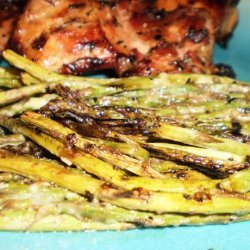 Mustard and Mayonnaise Glazed Asparagus (Grilled) recipe