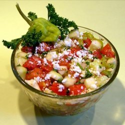 Moldovan Tomato, Cucumber & Pepper Salad recipe
