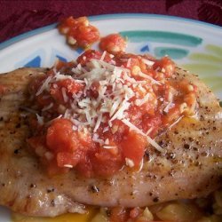 Seared Opah (Moonfish) With Vine-Ripe Tomato Garlic Butter recipe
