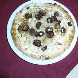 Feta Cheese Tahini Pizza recipe