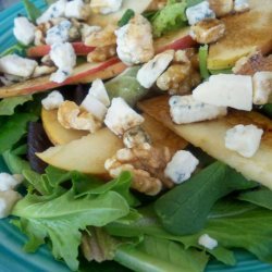Festive Winter Salad With Walnuts and Apples recipe