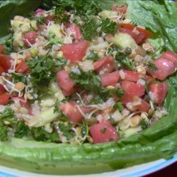 Lentil Sprout and Bulgur Salad recipe