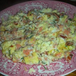 Scrambled Eggs With Smoked Salmon recipe