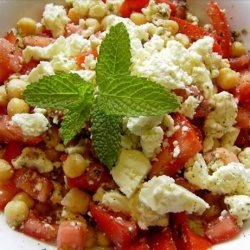Chickpea, Cherry Tomato, and Feta Salad recipe
