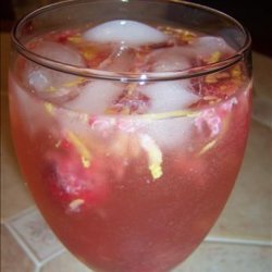 Raspberry Lemoncello Sparkling Sangria recipe