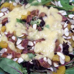 Fruit and Lettuce Salad With Orange-Yogurt Dressing recipe