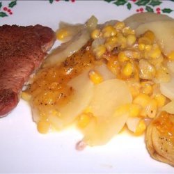 Scalloped Potatoes & Corn Casserole recipe