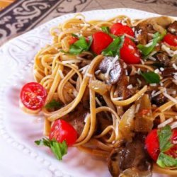 Pasta with mushrooms and spinach recipe