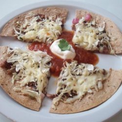 Healthy Mexican Tortilla Pizza recipe