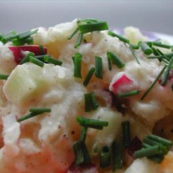Sour Cream Potato Salad - Kartoffelsalat Med Surfløde recipe