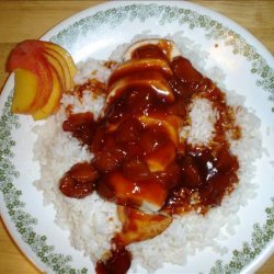 Peaches and Honey Baked Chicken recipe