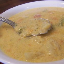 Cheesy Vegetable Soup 3 W W  Points recipe