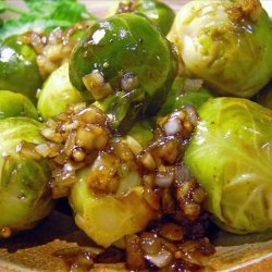 Brussels Sprouts With Warm Balsamic Vinaigrette recipe