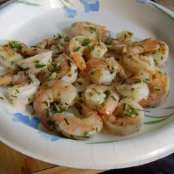 Buttery Garlic & Garden Herb Grilled Jumbo Shrimp recipe