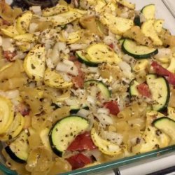 Baked Ziti and Summer Vegetables recipe