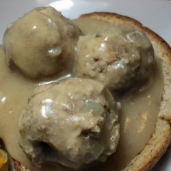 Ruth's German Boiled Meatballs and Gravy recipe