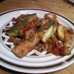 Fast, Easy Chicken in Salsa with Zucchini recipe