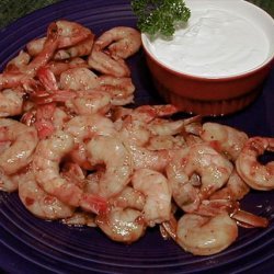 Chipotle-Barbecued Shrimp with Goat Cheese Cream recipe
