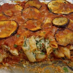 Eggplant (Aubergine) and Ziti Parmesan recipe