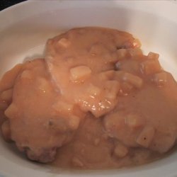 Pork Chops with Potato Gravy recipe
