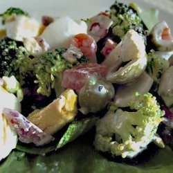 Mom's Broccoli & Green Olive Salad recipe