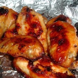 Sticky Honey Garlic Chicken Wings recipe
