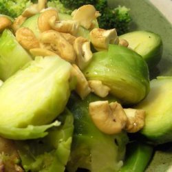 Brussels Sprouts With Cashews recipe
