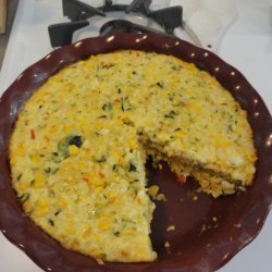 Zucchini Rice Pie recipe