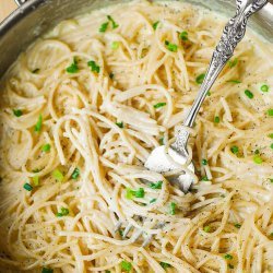 Spaghetti with Four Cheeses recipe