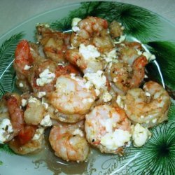 Grecian Style Shrimp Scampi recipe