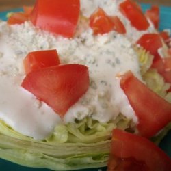 Lone Star Steakhouse Lettuce Wedge Salad (Bleu Cheese Dressing) recipe