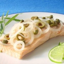 Salmon Poached in Champagne With Capers & Tarragon recipe