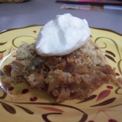Peanut Butter and Apple Crumble recipe
