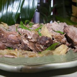 Braised Beef and Onions recipe