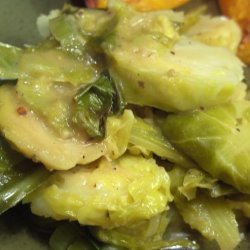 Braised Brussels Sprouts in Mustard Sauce recipe