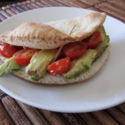Avocado, Tomato, and Hummus Sandwich recipe