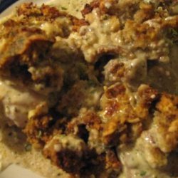 Super Easy Chicken Casserole With Stuffing recipe