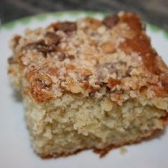Sour Cream Banana Cake With Toffee Bar Topping recipe