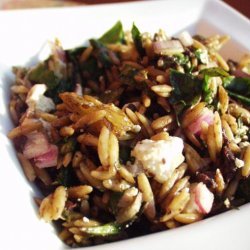 Orzo and Spinach Salad recipe