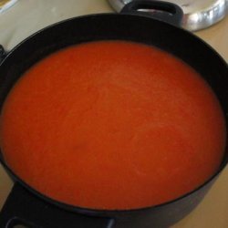 Red Bell Pepper and Sweet Potato Soup recipe