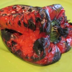 Roasted Peppers: How to Roast a Pepper on a Gas Range recipe