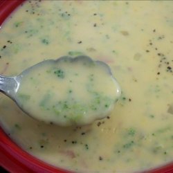 Amazing Broccoli Cheese Soup With Ham recipe