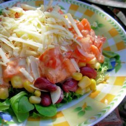 Low Fat Southwestern Layered Salad recipe