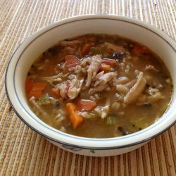 Grandma's Chicken-Barley Soup recipe