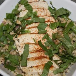 Grilled Chicken Barley Salad recipe