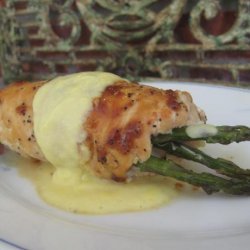 Nif's Asparagus Stuffed Chicken Breast With Hollandaise Sauce recipe