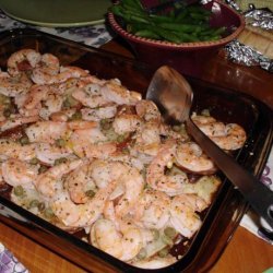 Roasted Jumbo Shrimp With Potatoes, Lemon and Capers recipe