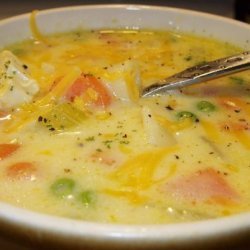 Macaroni  and  Cheese  Soup With Chicken recipe